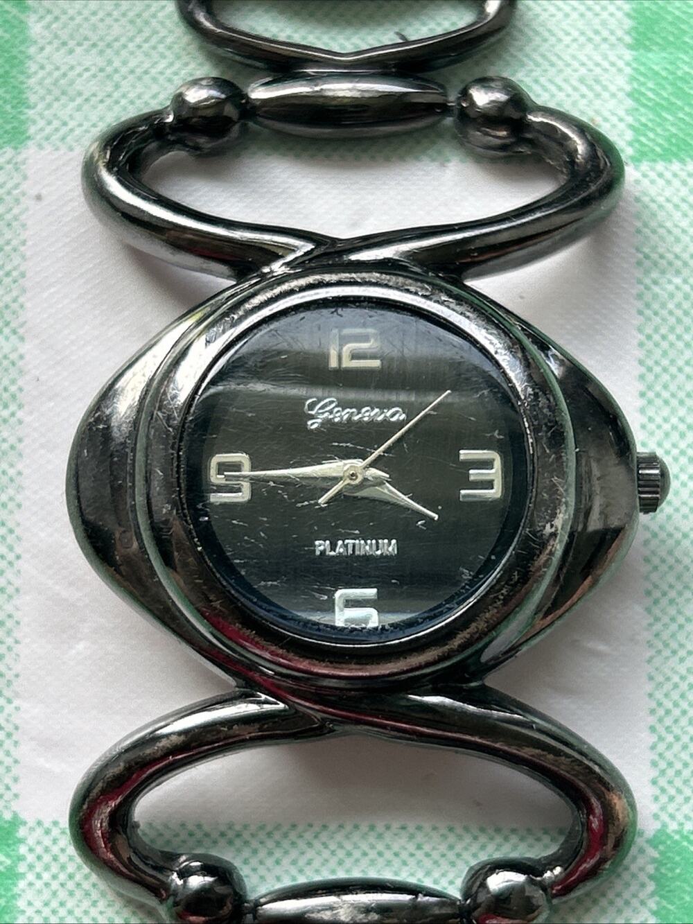 Geneva Dark Silver Women’s Quartz Watch